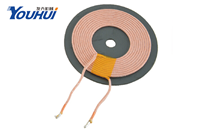 Wireless self-adhesive coil