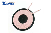 Wireless self-adhesive coil