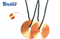 Wireless self-adhesive coil