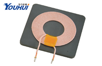 Wireless self-adhesive coil